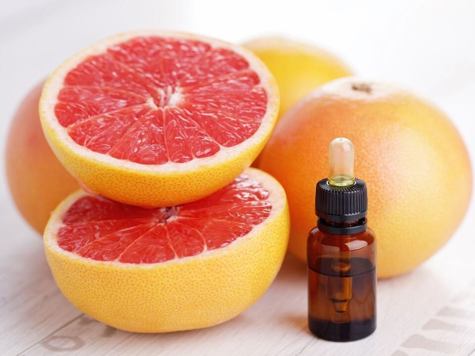 Олія грейпфрута для омолодження, відбілювання та знезараження шкіри обличчя