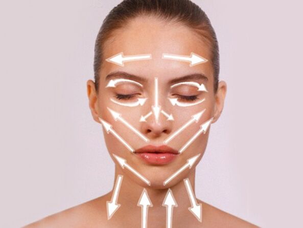 масажні лінії на обличчі для омолодження шкіри